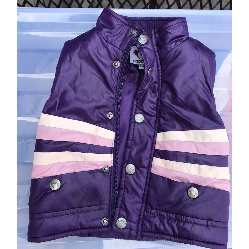 Purple appaman baby girls vest jacket puffer 12 Mos